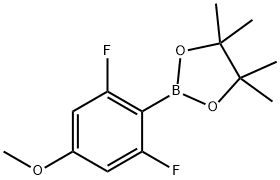 2,6-Difluoro-4-methoxyphenylboronic acid pinacol ester Struktur