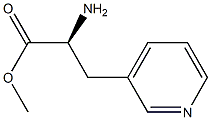 (S)-methyl 2-amino-3-(pyridin-3-yl)propanoate Struktur