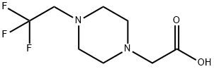 2-(4-(2,2,2-Trifluoroethyl)piperazin-1-yl)acetic acid Struktur