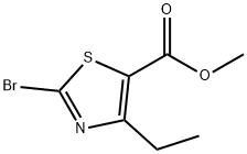 METHYL 2-BROMO-4-ETHYLTHIAZOLE-5-CARBOXYLATE Struktur