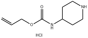 ALLYL PIPERIDIN-4-YLCARBAMATE HYDROCHLORIDE Struktur