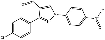 3-(4-CHLOROPHENYL)-4-FORMYL-1-(4-NITROPHENYL)-1H-PYRAZOLE Struktur