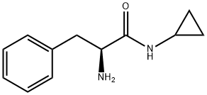 (S)-2-amino-N-cyclopropyl-3-phenylpropanamide Struktur