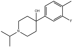 4-(3-FLUORO-4-METHYLPHENYL)-1-ISOPROPYLPIPERIDIN-4-OL Struktur