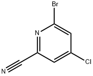 6-BROMO-4-CHLOROPICOLINONITRILE Struktur