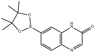 7-(4,4,5,5-tetramethyl-1,3,2-dioxaborolan-2-yl)quinoxalin-2(1H)-one Struktur