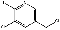 3-Chloro-5-chloromethyl-2-fluoro-pyridine Structure