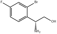 (2R)-2-AMINO-2-(2-BROMO-4-FLUOROPHENYL)ETHAN-1-OL Struktur