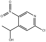 1-(2-CHLORO-5-NITROPYRIDIN-4-YL)ETHAN-1-OL Struktur