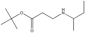 tert-butyl 3-[(butan-2-yl)amino]propanoate Struktur