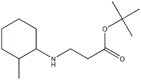 tert-butyl 3-[(2-methylcyclohexyl)amino]propanoate Struktur