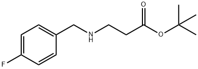 tert-butyl 3-{[(4-fluorophenyl)methyl]amino}propanoate Struktur