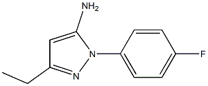 3-ethyl-1-(4-fluorophenyl)-1H-pyrazol-5-amine Struktur