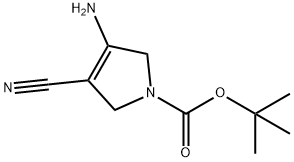 TERT-BUTYL 3-AMINO-4-CYANO-2,5-DIHYDRO-1H-PYRROLE-1-CARBOXYLATE Struktur