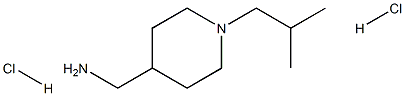 (1-Isobutylpiperidin-4-yl)methanamine dihydrochloride Struktur