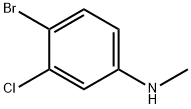 4-bromo-3-chloro-N-methylaniline Struktur