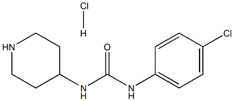 1-(4-Chlorophenyl)-3-(piperidin-4-yl)urea hydrochloride Struktur