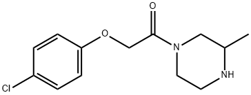 2-(4-chlorophenoxy)-1-(3-methylpiperazin-1-yl)ethan-1-one Struktur