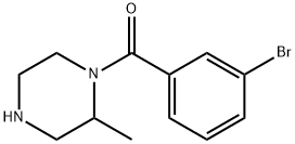 1-(3-bromobenzoyl)-2-methylpiperazine Struktur