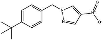 1-[(4-tert-butylphenyl)methyl]-4-nitro-1H-pyrazole Struktur