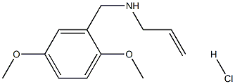 [(2,5-dimethoxyphenyl)methyl](prop-2-en-1-yl)amine hydrochloride Struktur