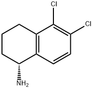 (1R)-5,6-DICHLORO-1,2,3,4-TETRAHYDRONAPHTHYLAMINE Struktur