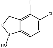 5-Chloro-4-fluoro-1,3-dihydro-2,1-benzoxaborol-1-ol Struktur