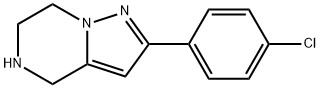 2-(4-chlorophenyl)-4,5,6,7-tetrahydropyrazolo[1,5-a]pyrazine Struktur