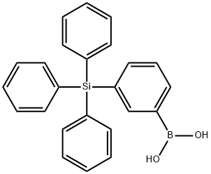 3-(triphenylsilyl)phenylboronic acid Structure