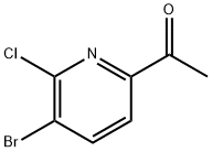 1-(5-Bromo-6-chloropyridin-2-yl)ethanone Struktur