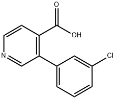 3-(3-chlorophenyl)isonicotinic acid Struktur