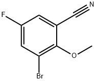 3-Bromo-5-fluoro-2-methoxybenzonitrile Struktur