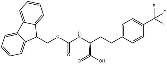 Fmoc-4-trifluoromethyl-L-homophenylalanine Struktur