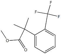 METHYL 2-METHYL-2-(2-(TRIFLUOROMETHYL)PHENYL)PROPANOATE Struktur