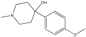 4-(4-METHOXYPHENYL)-1-METHYLPIPERIDIN-4-OL Struktur