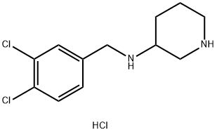 N-(3,4-DICHLOROBENZYL)PIPERIDIN-3-AMINE HYDROCHLORIDE Struktur