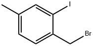 1-Bromomethyl-2-iodo-4-methyl-benzene Struktur