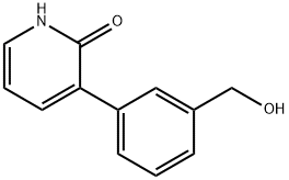 3-(3-(HYDROXYMETHYL)PHENYL)PYRIDIN-2-OL Struktur