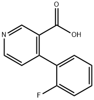 4-(2-fluorophenyl)nicotinic acid Struktur