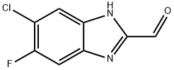 5-Chloro-6-fluoro-1H-benzoimidazole-2-carbaldehyde Struktur