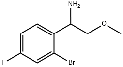 1-(2-BROMO-4-FLUOROPHENYL)-2-METHOXYETHAN-1-AMINE Struktur