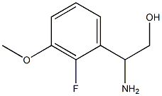 2-AMINO-2-(2-FLUORO-3-METHOXYPHENYL)ETHAN-1-OL Struktur