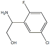 2-AMINO-2-(5-CHLORO-2-FLUOROPHENYL)ETHAN-1-OL Struktur