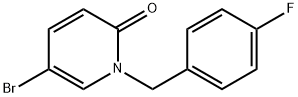 5-Bromo-1-(4-fluorobenzyl)pyridin-2(1H)-one Struktur