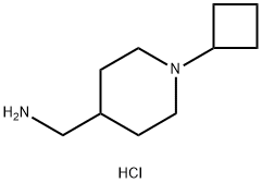 (1-Cyclobutylpiperidin-4-yl)methanaminedihydrochloride Struktur