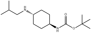 tert-Butyl (1R*,4R*)-4-(isobutylamino)cyclohexylcarbamate Struktur