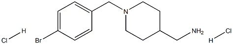 [1-(4-Bromobenzyl)piperidin-4-yl]methanamine dihydrochloride Struktur