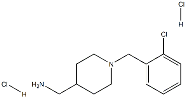 [1-(2-Chlorobenzyl)piperidin-4-yl]methanamine dihydrochloride Struktur