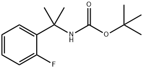 tert-Butyl N-[2-(2-fluorophenyl)propan-2-yl]carbamate Struktur