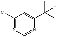 4-CHLORO-6-(2-FLUOROPROPAN-2-YL)PYRIMIDINE Struktur